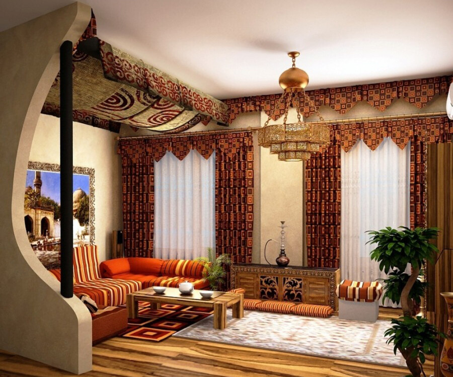 Мебель в арабском стиле в интерьере (32 фото)