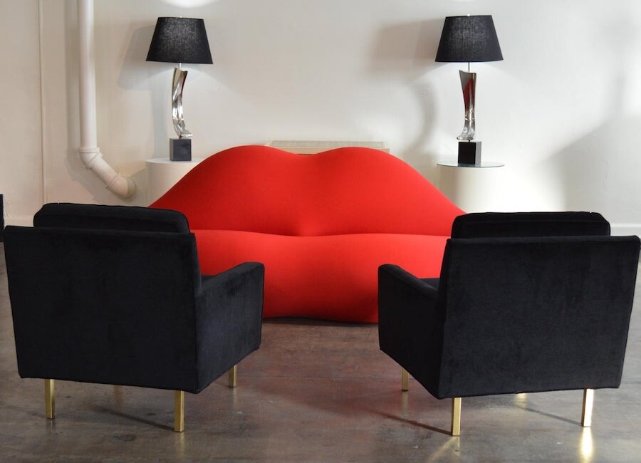 диван-губы и стиль mid-century modern