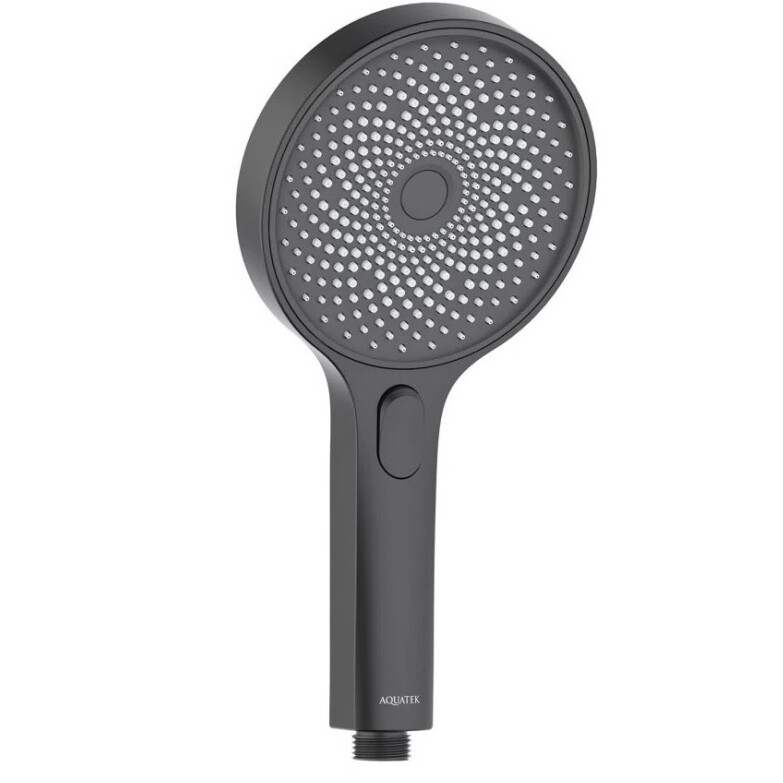 Лейка для ручного душа круглая 13 см черная Aquatek Select AQ2007MB