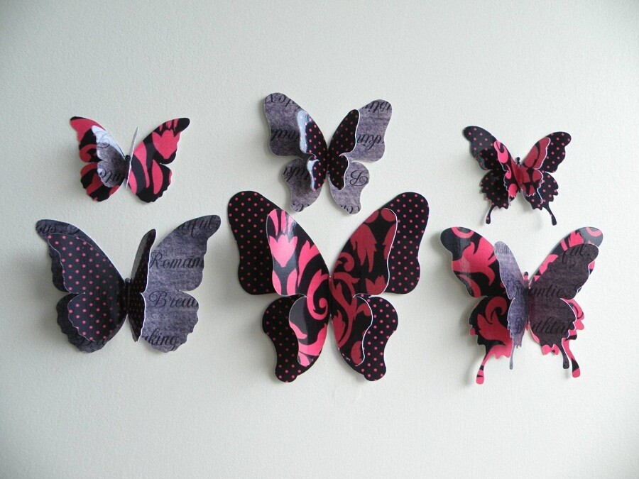 Бабочки в интерьере: 4 идеи красивой композиции