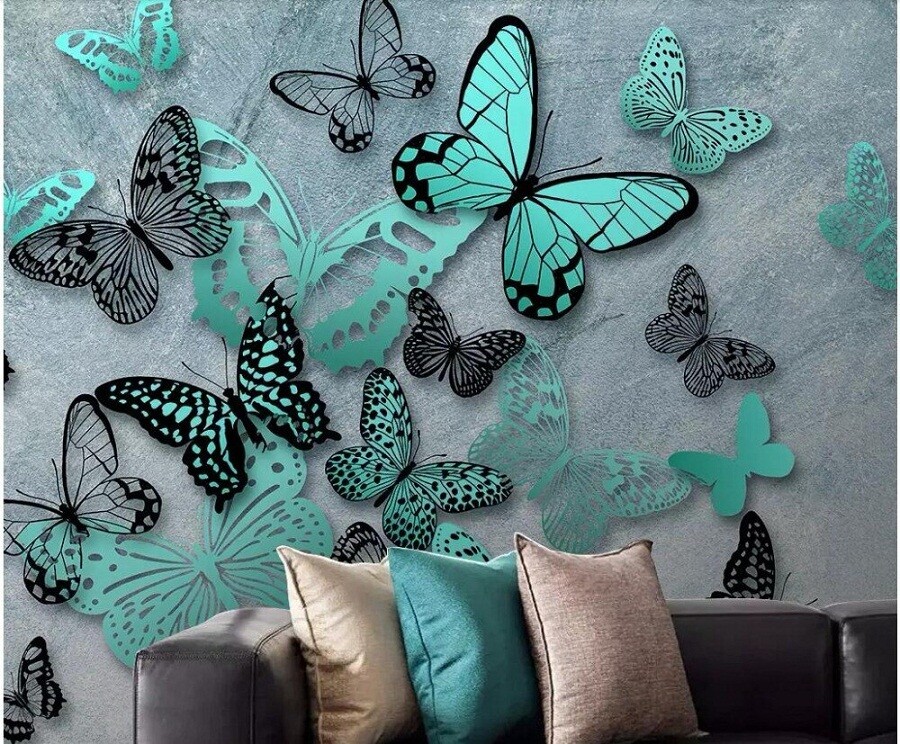 Как с помощью бабочек украсить интерьер. Декор стен, создание панно и композиций из различных материалов своими руками. Много фото
