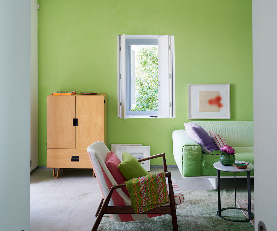 Салатовый цвет стен (68 фото)