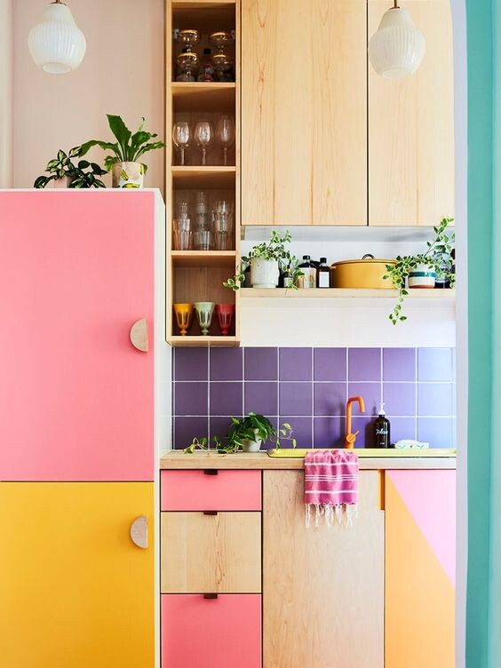 Кухня в стиле Color Blocking