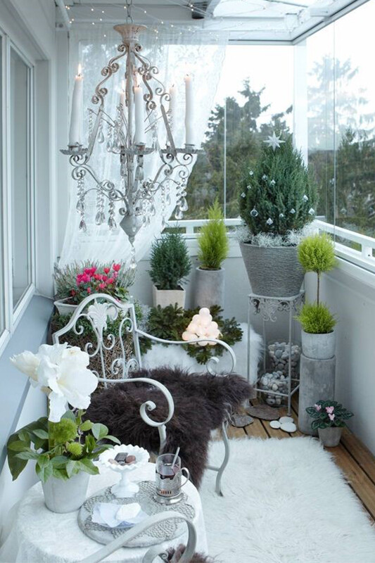 Зимний сад на балконе (75 фото)