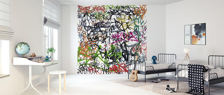 Как красиво разрисовать стену в комнате своими руками
