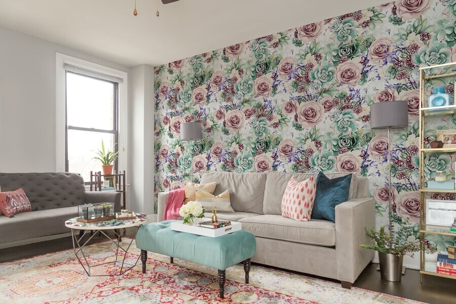 Flowers on the wall