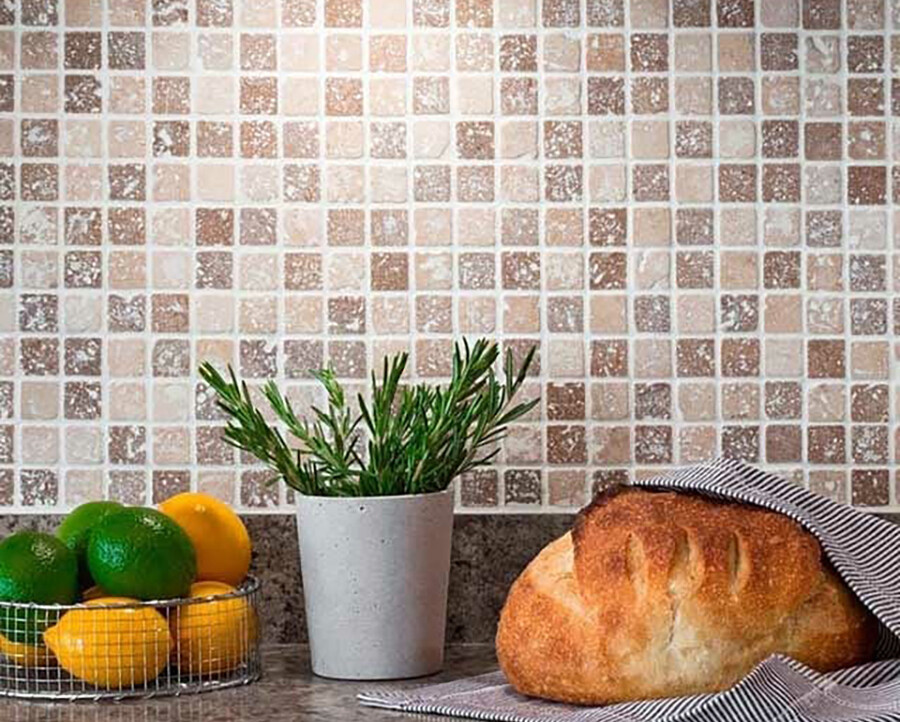 Фартук из каменной мозаики