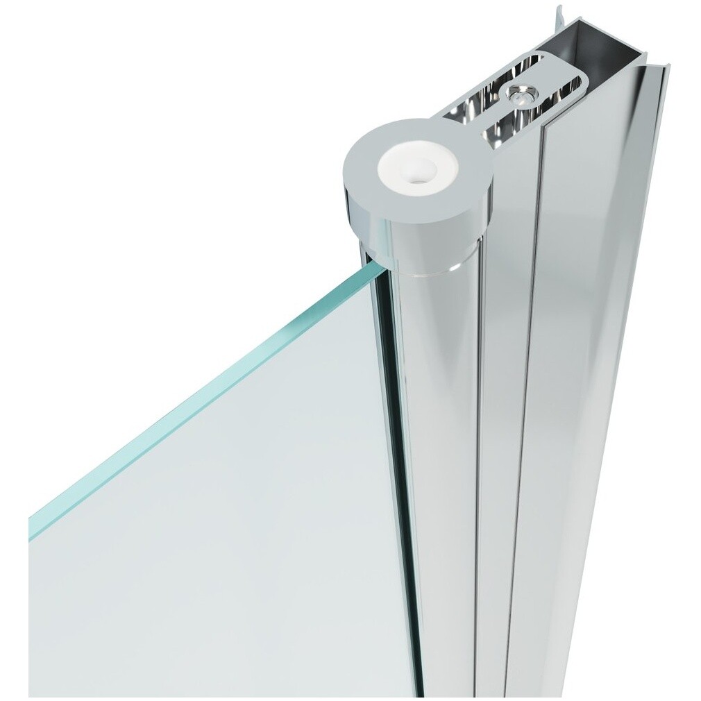 Душевая дверь в нишу 90х185 см стеклянная прозрачная, хром Diwo "Анапа" Щ0000055503 - изображение 14