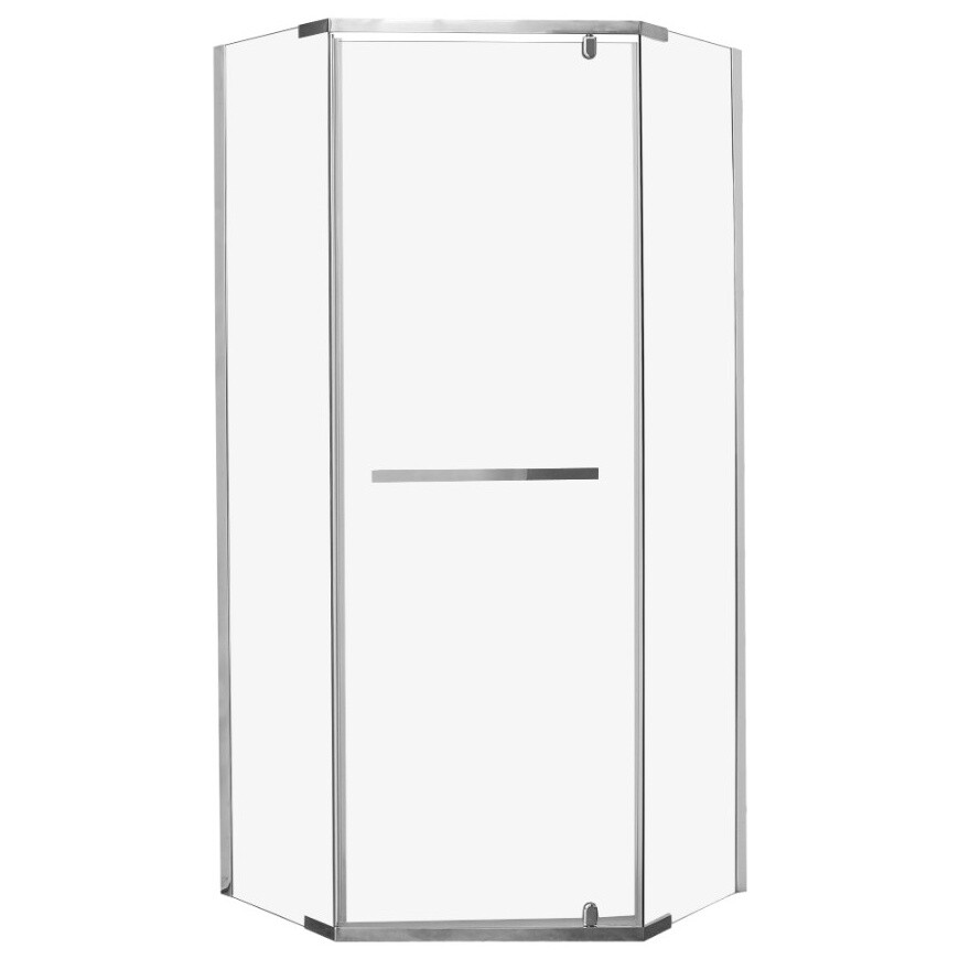 Душевой уголок пятиугольный 90x90 см хром Cerutti SPA Chika ZP91T