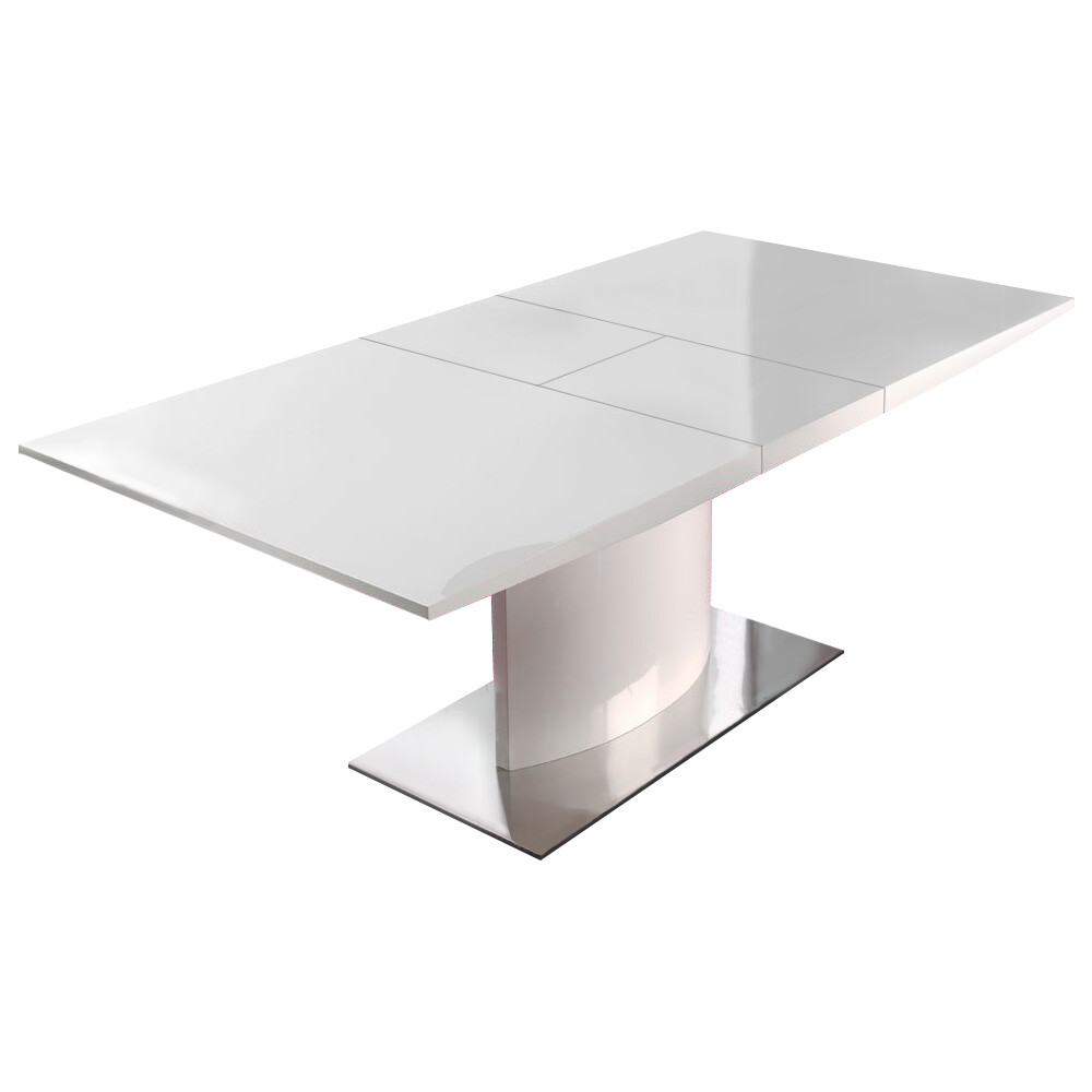 Обеденный стол раздвижной белый 160-200 см Halcyon