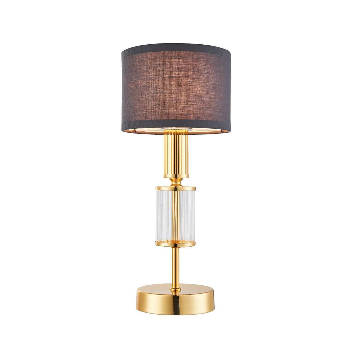 Настольная лампа с черным абажуром золото 33 см Laciness 2609-1T