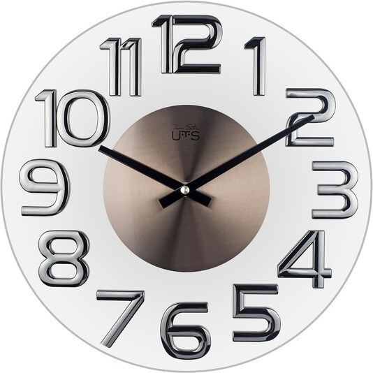 Часы настенные серебристые Tomas Stern 8027