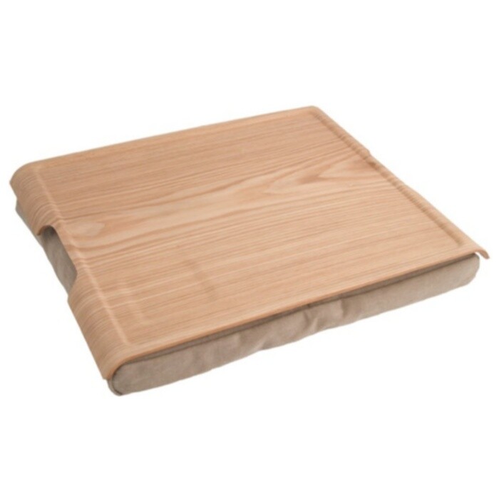 Подставка с деревянным подносом коричнево-песчаная 46 см Laptray