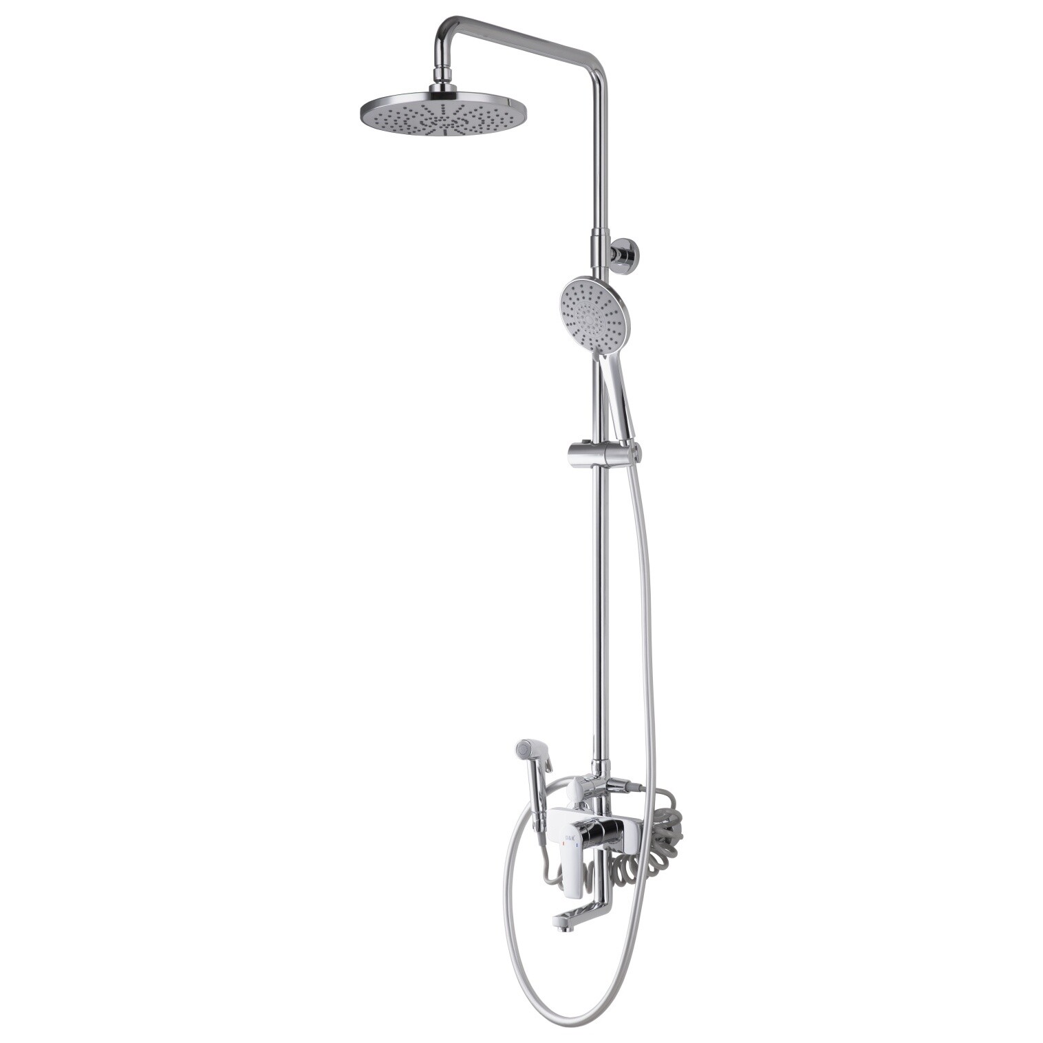 Душевой комплект с гигиеническим душем хром D&K Bayern.Fürth DA1524701B18