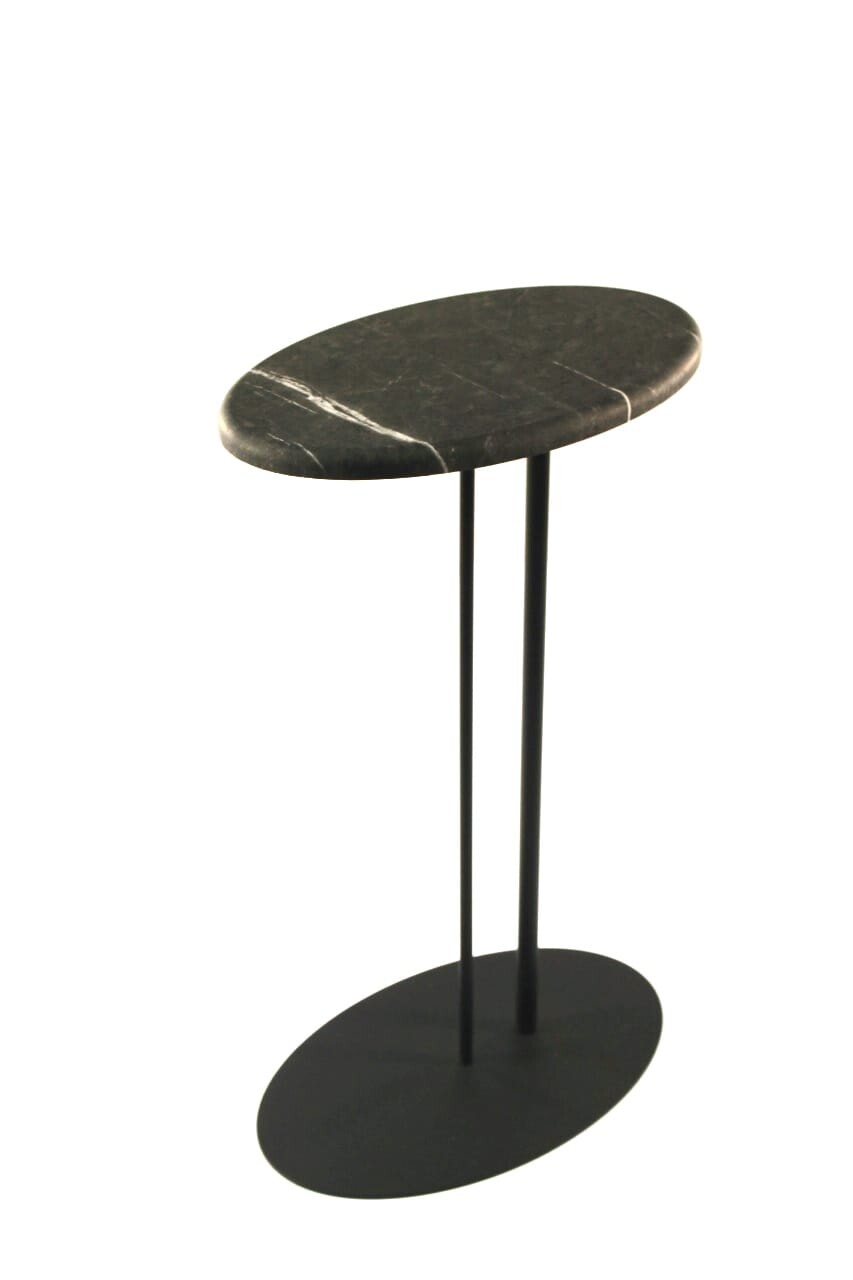 Кофейный столик на металлических ножках черный М015.2А59