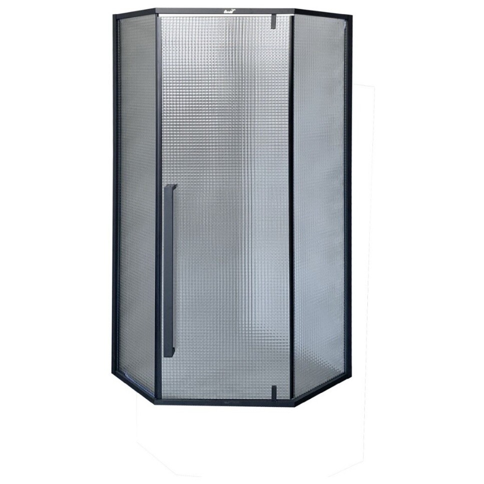 Душевой уголок пятиугольный 90x90 см черный матовый Cerutti SPA C3ABD - изображение 4