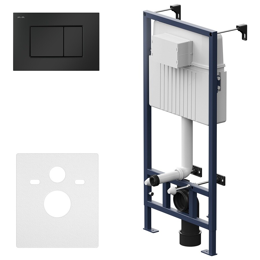 Унитаз подвесной белый Bocchi Parma 1417-001-0129 с инсталляцией Am.Pm ProC I012707.0238 - изображение 6