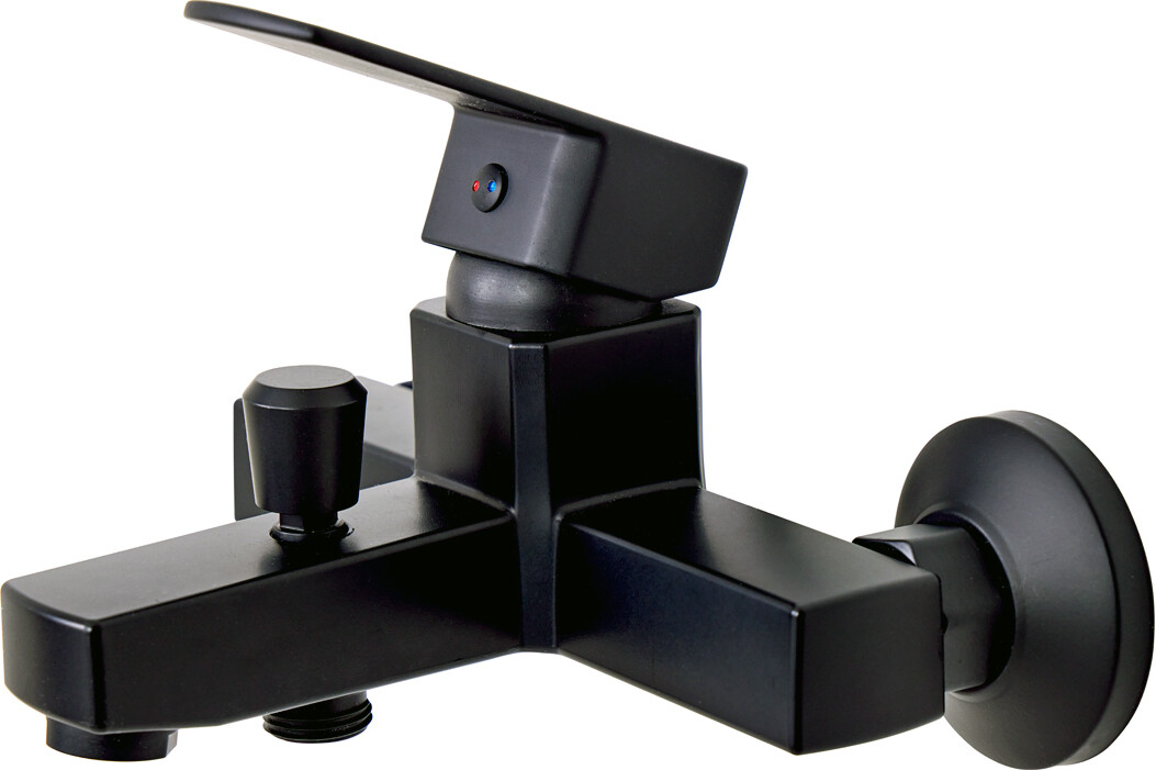 Смеситель для ванны с душем черный Diwo "Суздаль" SU-02b - изображение 8