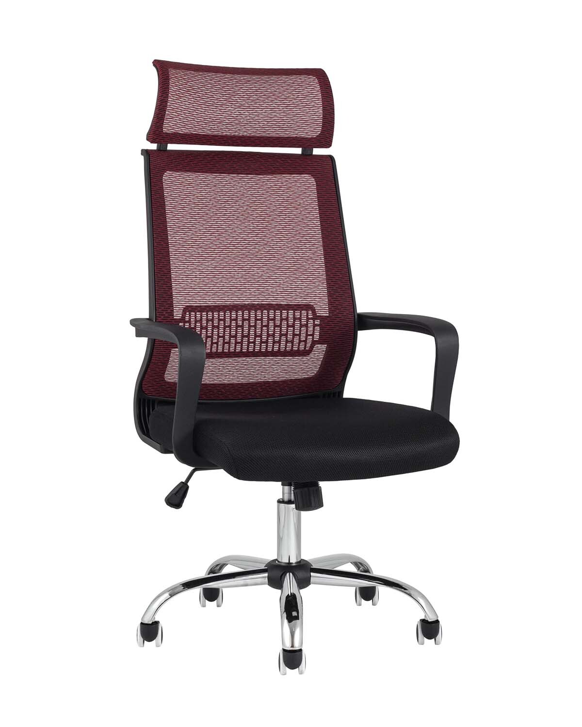 Компьютерное кресло красное с сеткой TopChairs Style