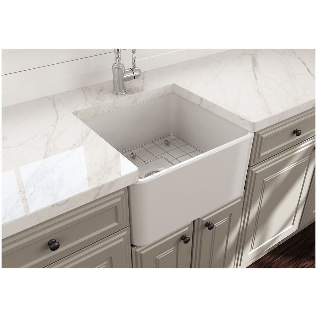 Мойка кухонная фарфоровая белая Bocchi Lavetto 1136-001-0120-03 - изображение 10