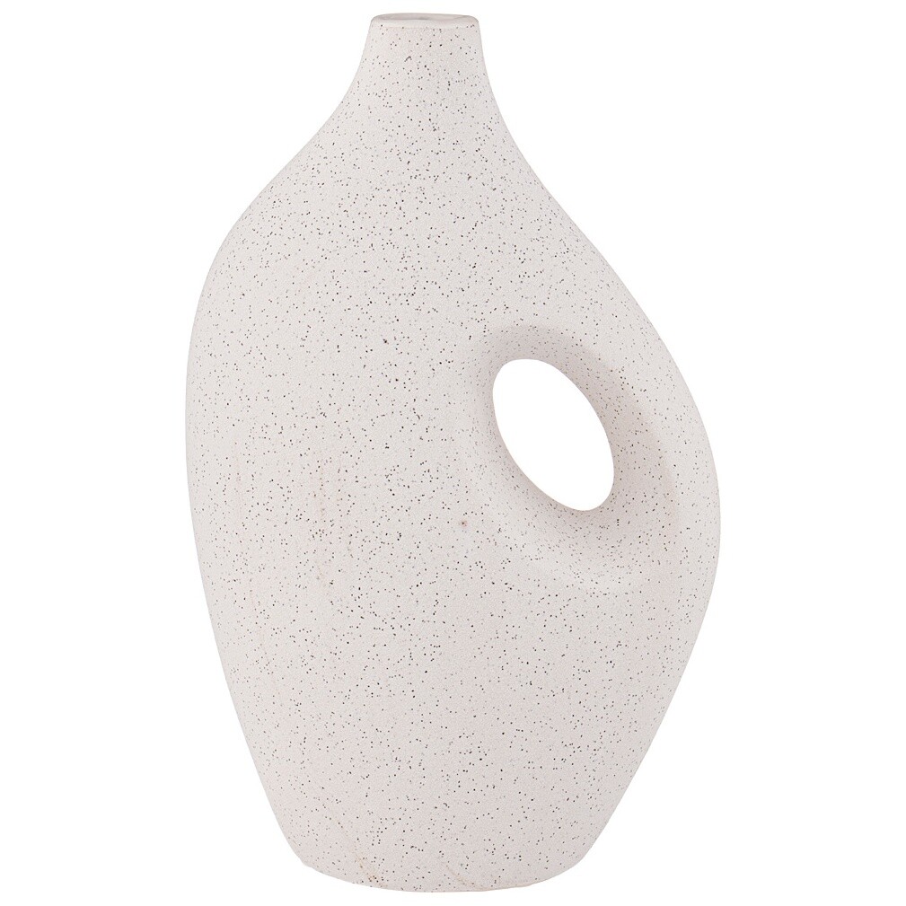 Ваза декоративная керамическая 30 см молочная ARM-112-593