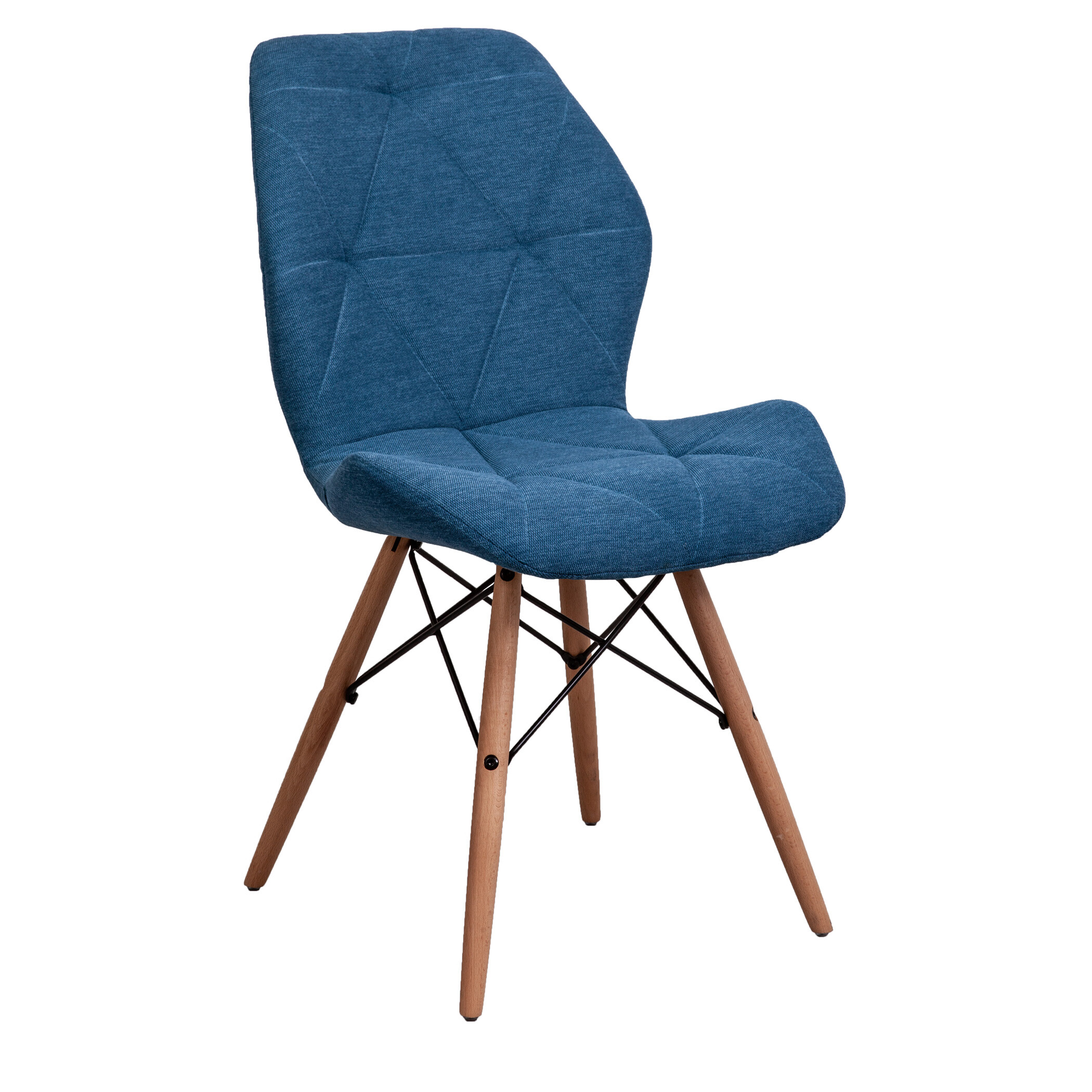 Обеденный стул мягкий светло-синийRIO