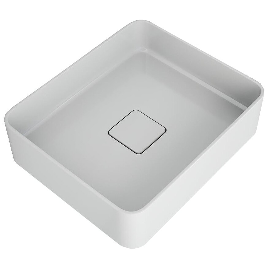 Раковина накладная прямоугольная 46 см белая Dreja "Джой" 641945 - изображение 4