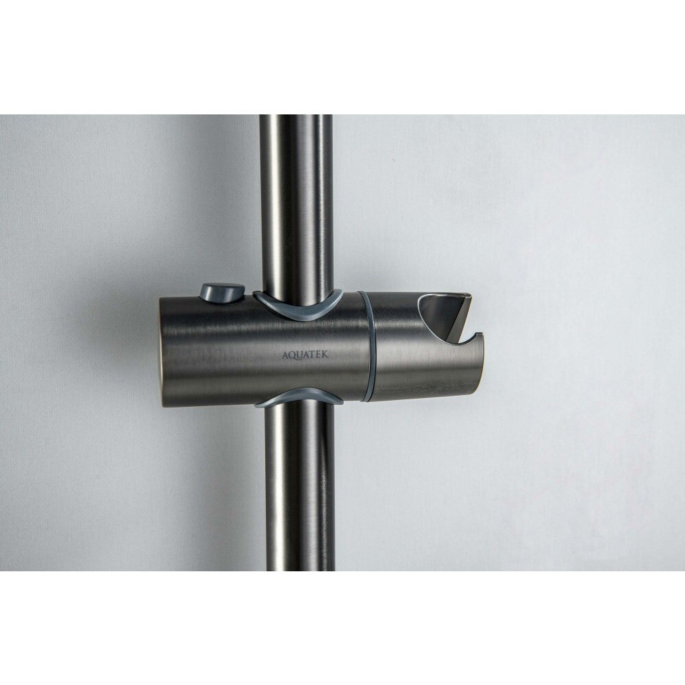 Душевая стойка с ручной лейкой черный хром Aquatek "Бетта" AQ2017BGM - изображение 10