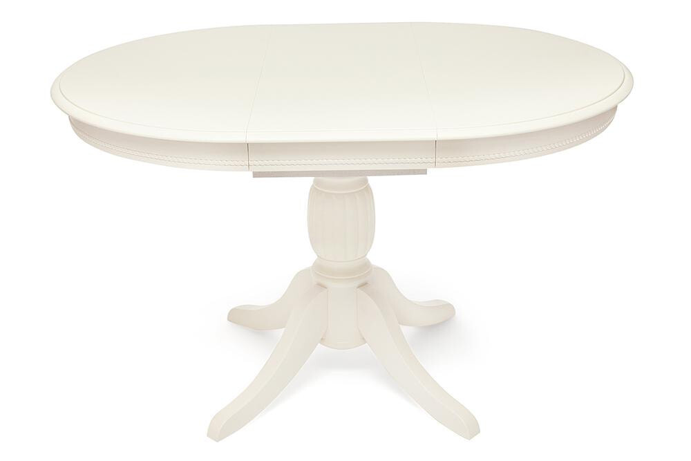 Обеденный стол раздвижной 90/125х90 см белый Beatrice New