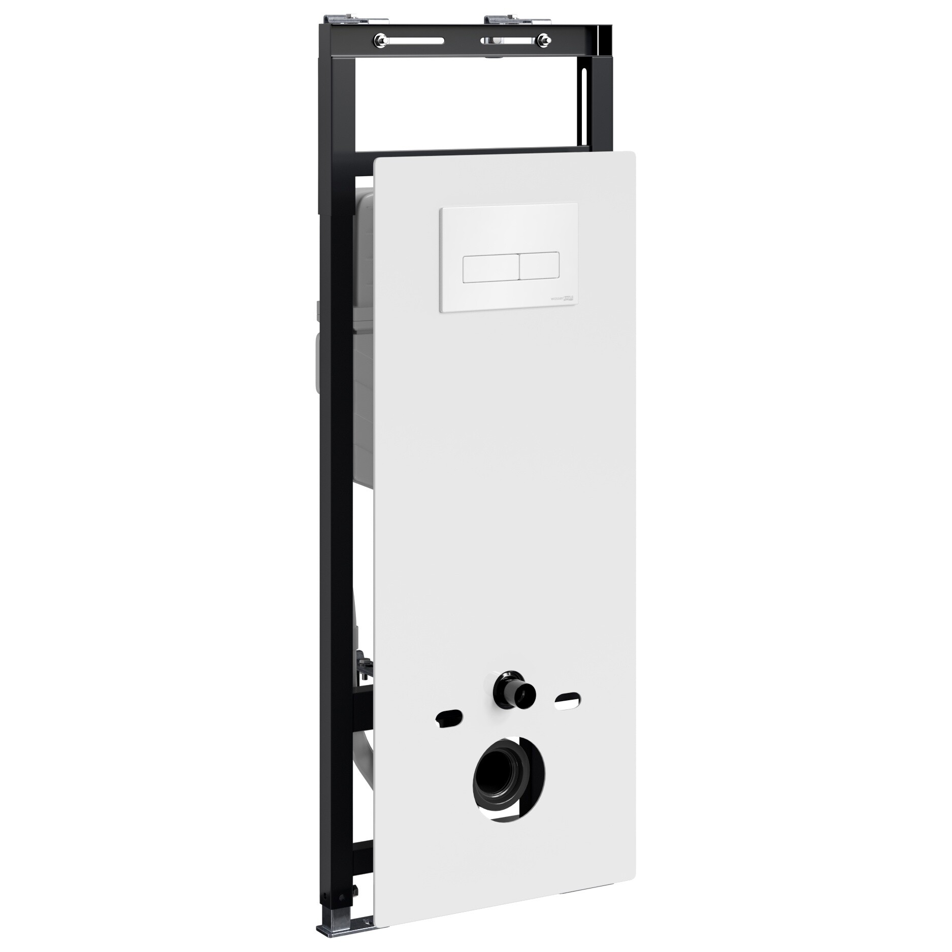 Инсталляция для унитаза с кнопкой смыва белой Wasserkraft Salm 27TLT.010.ME.WH.WH03