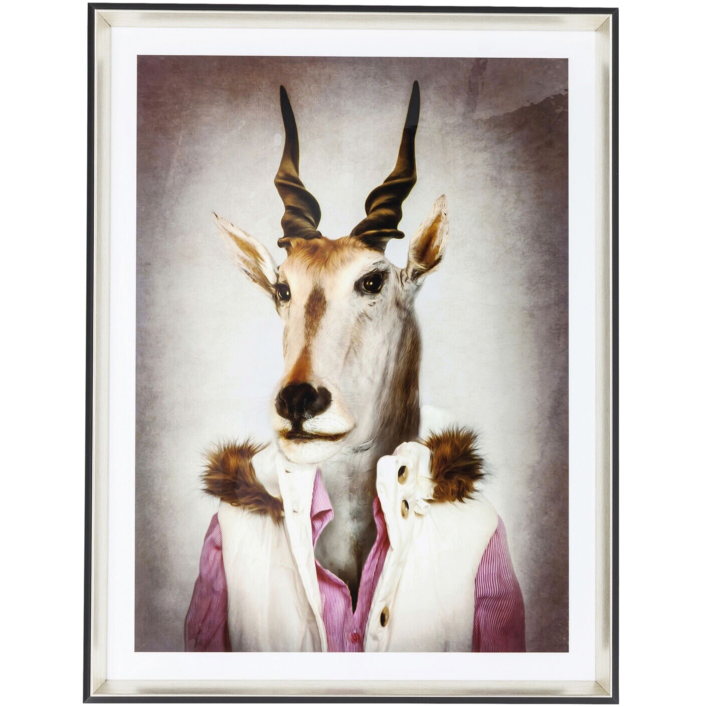 Постер в раме коричневый Mr. Antelope &quot;Господин антилопа&quot;