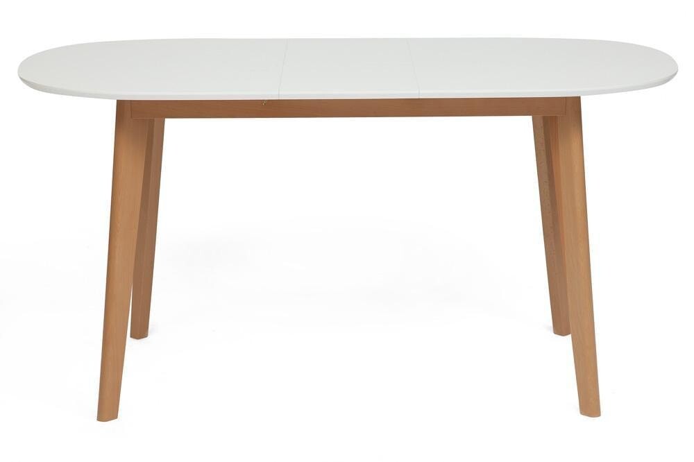 Обеденный стол раздвижной 120/150х80 см белый Bosco