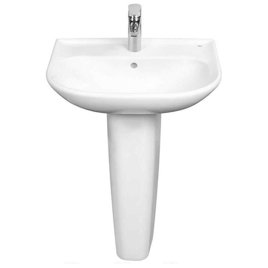 Раковина подвесная 55х42 см белая Roca Access ZRU9307609 - изображение 4