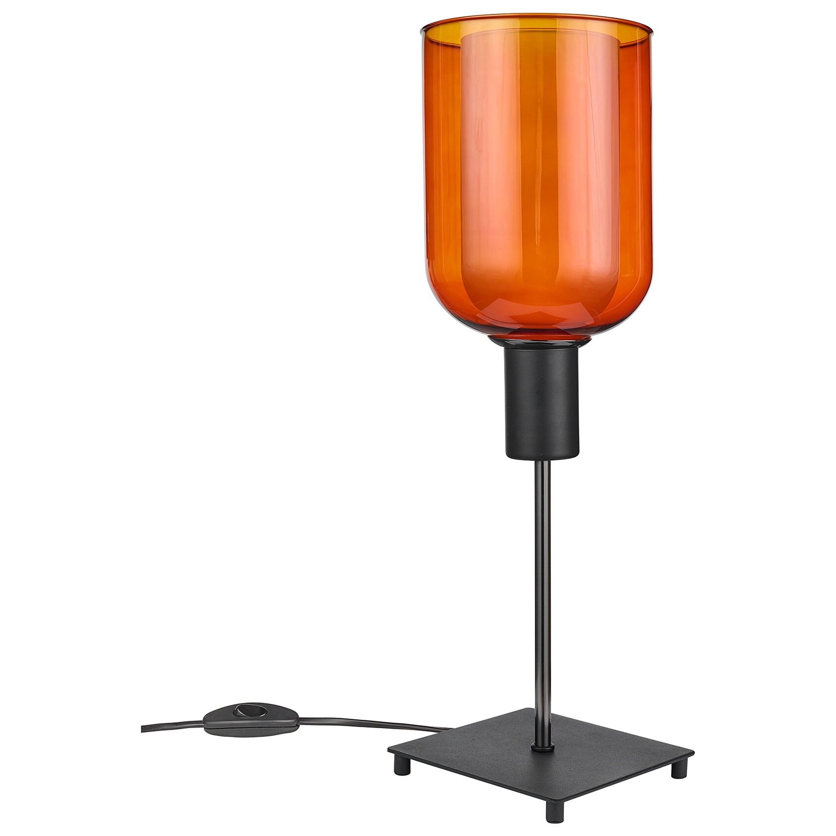 Настольная лампа оранжевая, темны хром TI-TLL201.07.03.BL-M27OR
