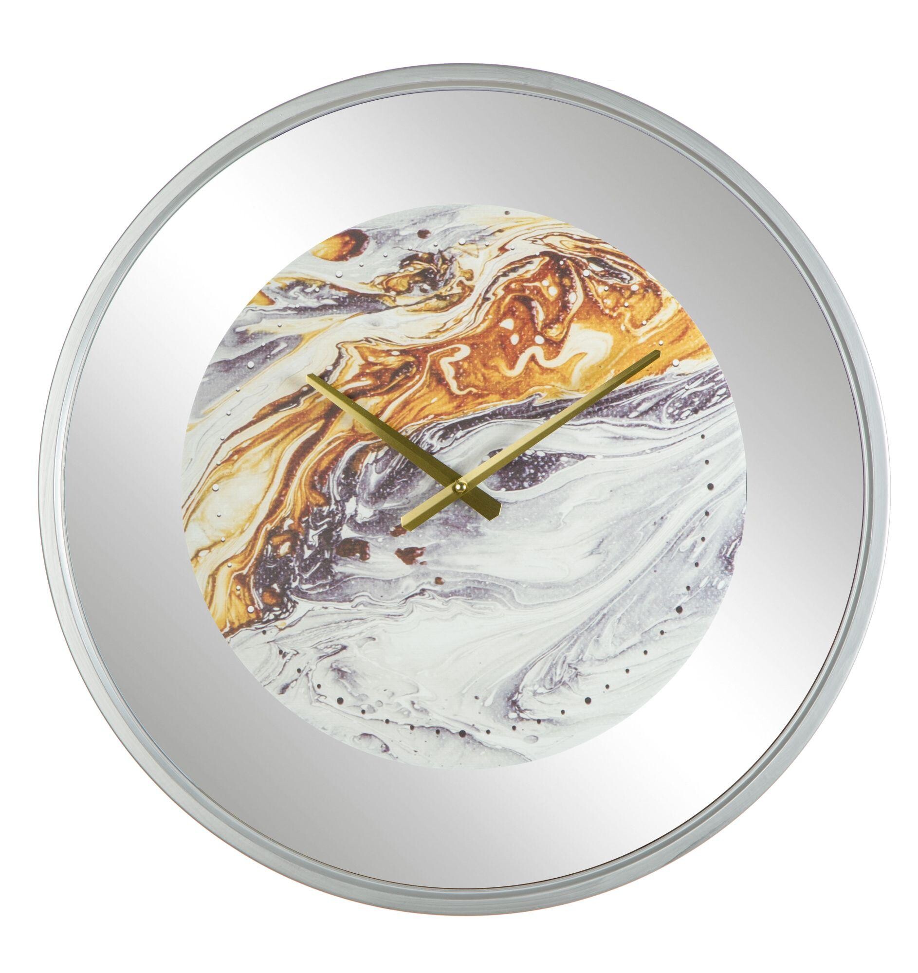 Часы настенные кварцевые серебро Aviere 25544
