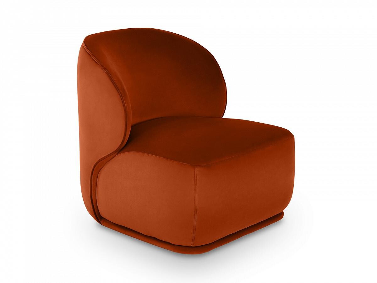 Кресло мягкое оранжевое Ribera
