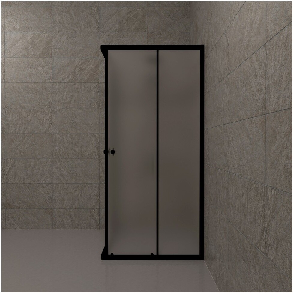 Душевой уголок 90х90 см белый, черный, прозрачный Triton "Вента-БВ" Щ0000064631 - изображение 4