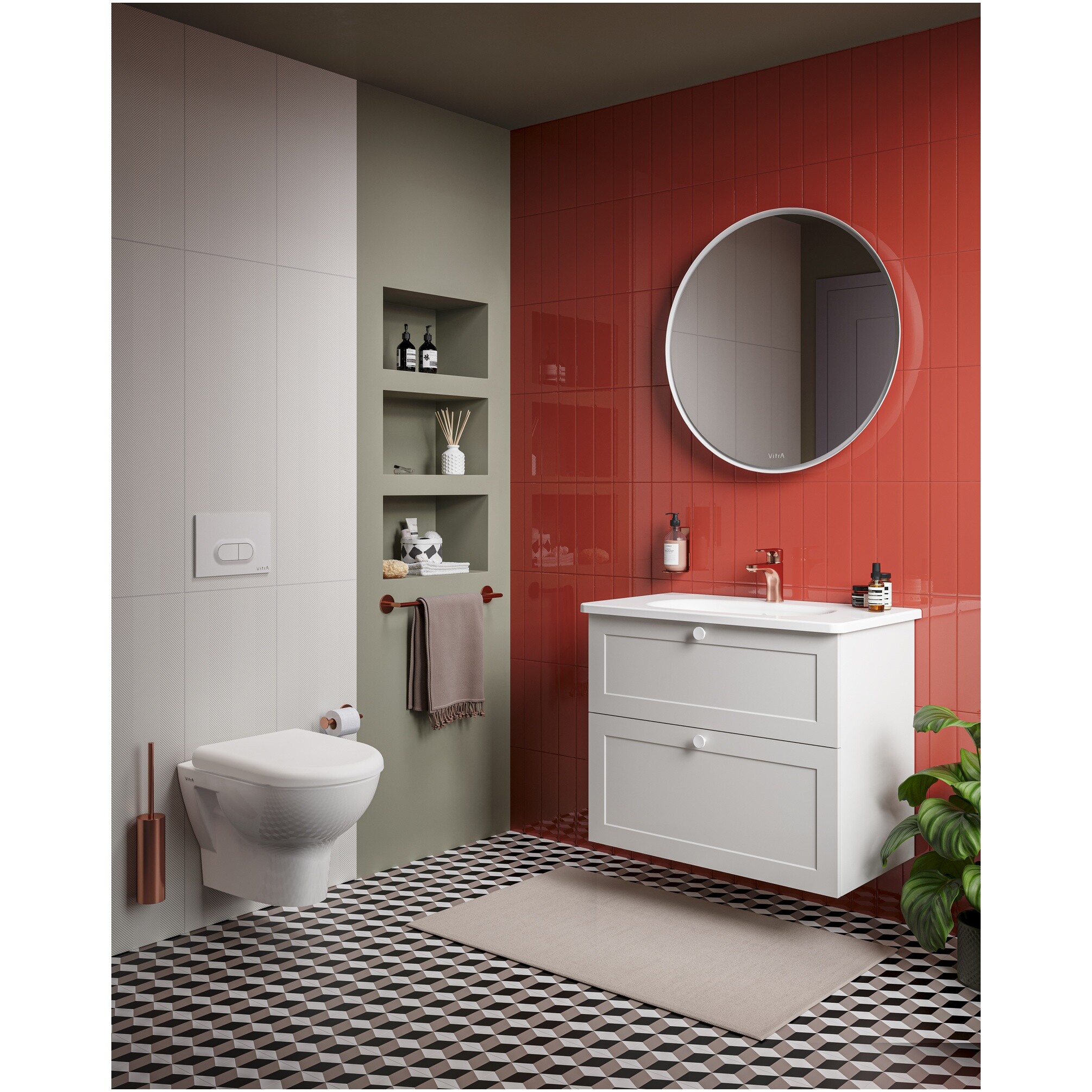 Унитаз подвесной безободковый белый Vitra Zentrum Rim-Ex 5795B003-0075