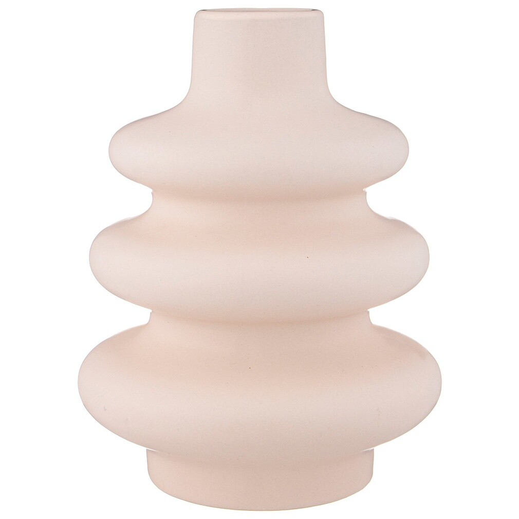 Ваза декоративная керамическая 23 см розовая ARM-112-574