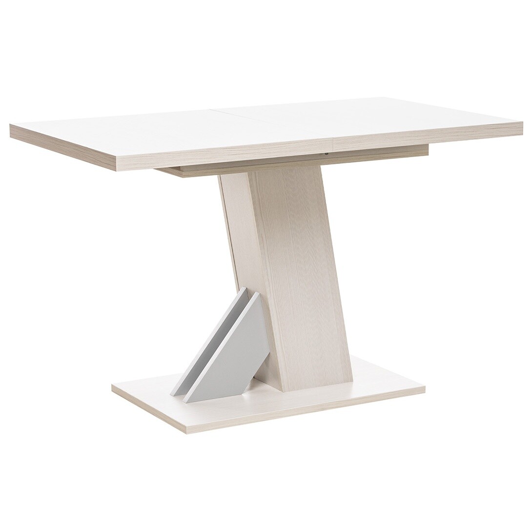 Обеденный стол раздвижной 160/120х68,2 см белый Луссо