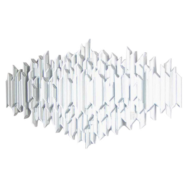 Зеркальное панно декоративное 67х120 см серебряное Mirror Clear
