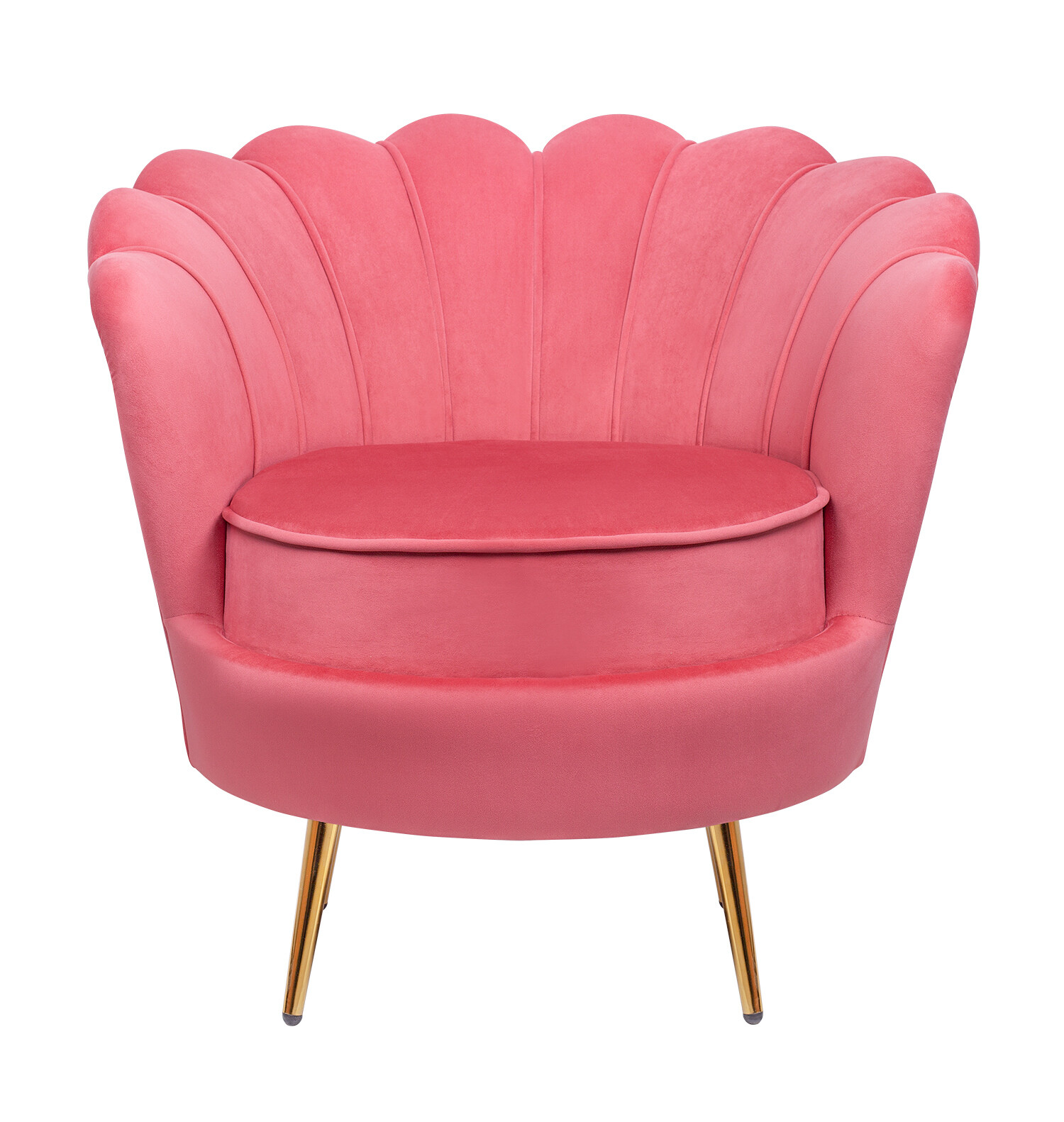 Кресло круглое мягкое красное Pearl
