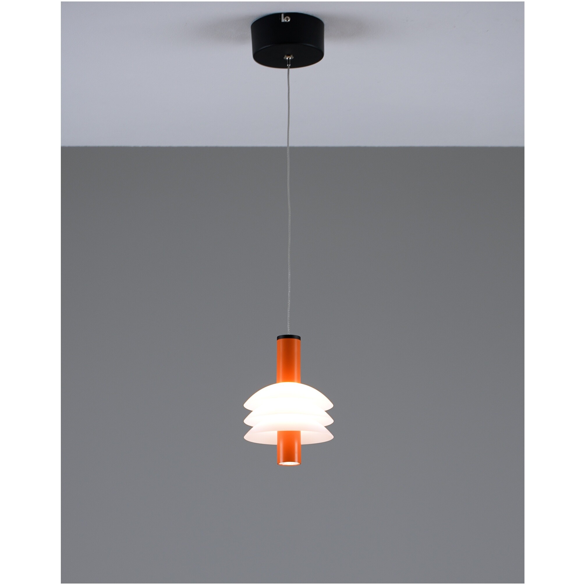 Подвесной светильник светодиодный оранжевый, белый Sylv V10878-PL