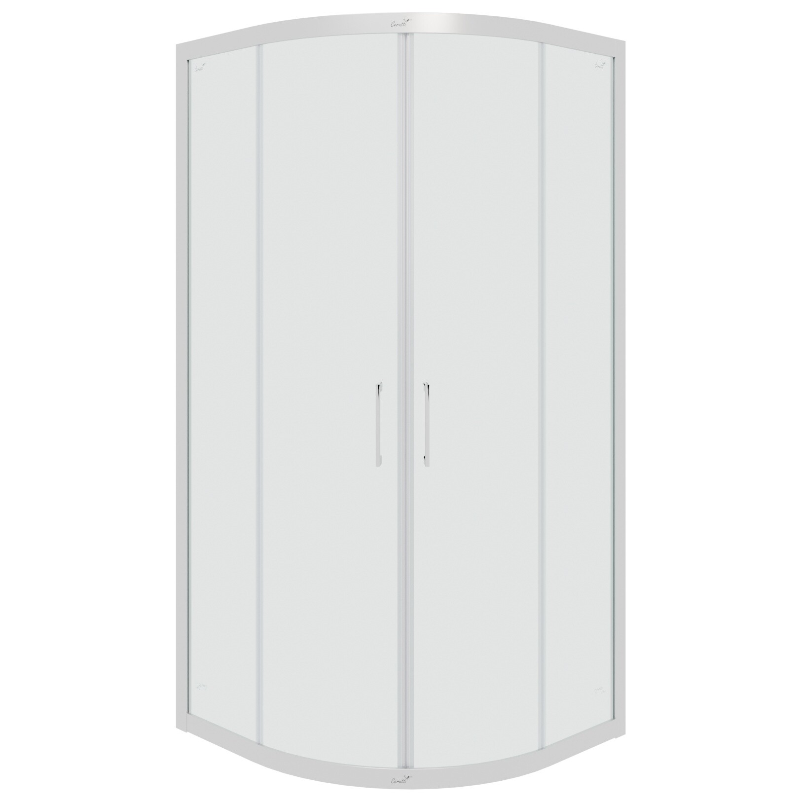 Душевой уголок четверть круга 100x100 см хром Cerutti SPA Viva 100
