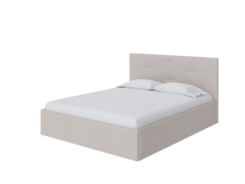 Кровать двуспальная 160х200 см молочная Mono