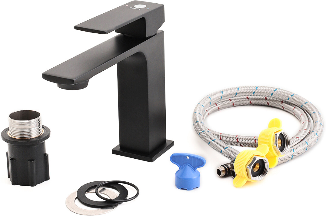 Смеситель для раковины однорычажный черный Stworki "Карлстад" KAS-01b - изображение 10