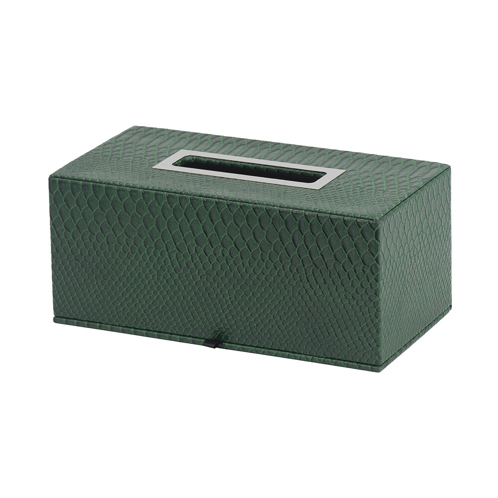 Коробка для салфеток зеленая Glasar 78721