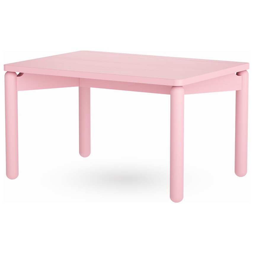 Журнальный столик деревянный прямоугольный 50х70 см розовый Saga