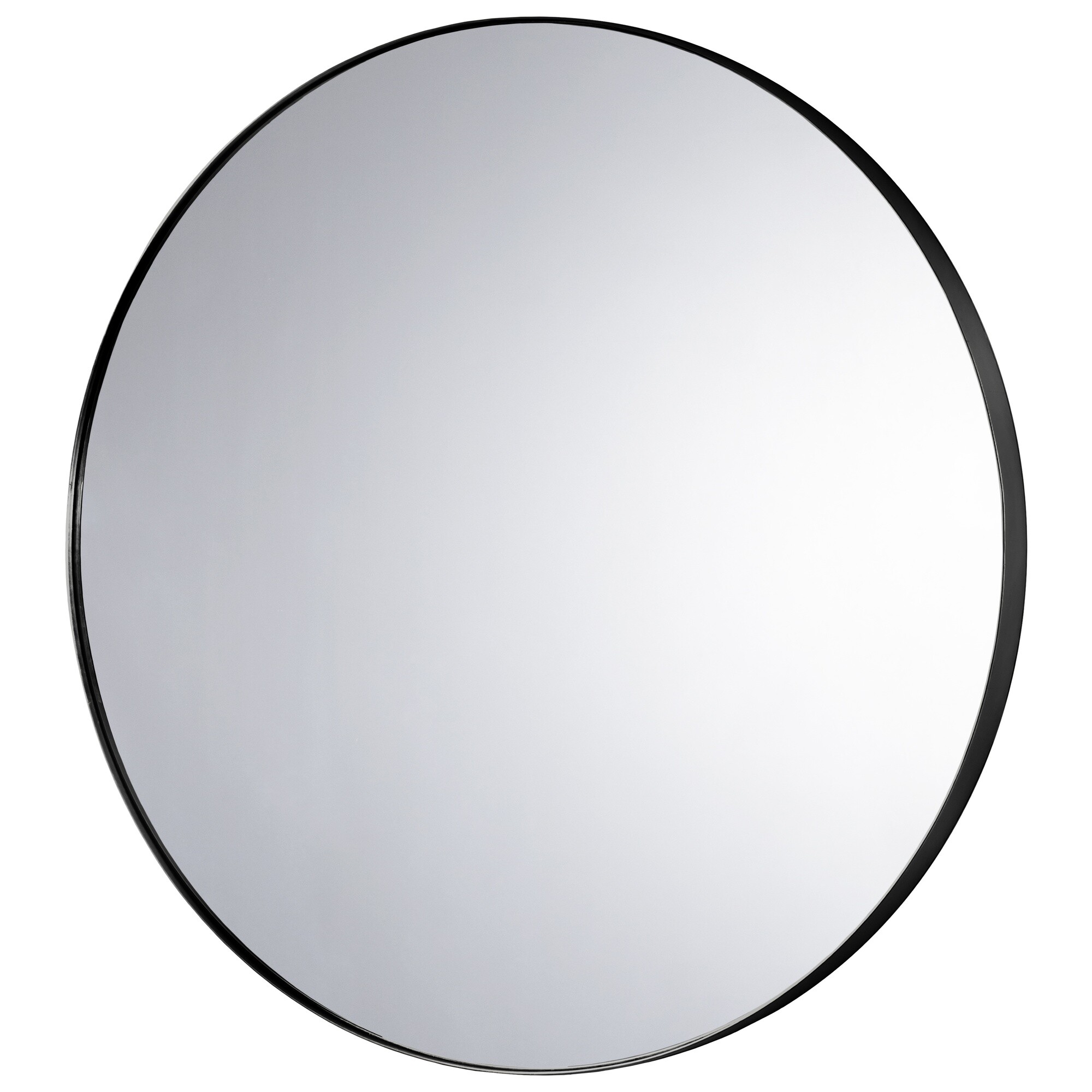 Зеркало настенное круглое 120 см черное Orio