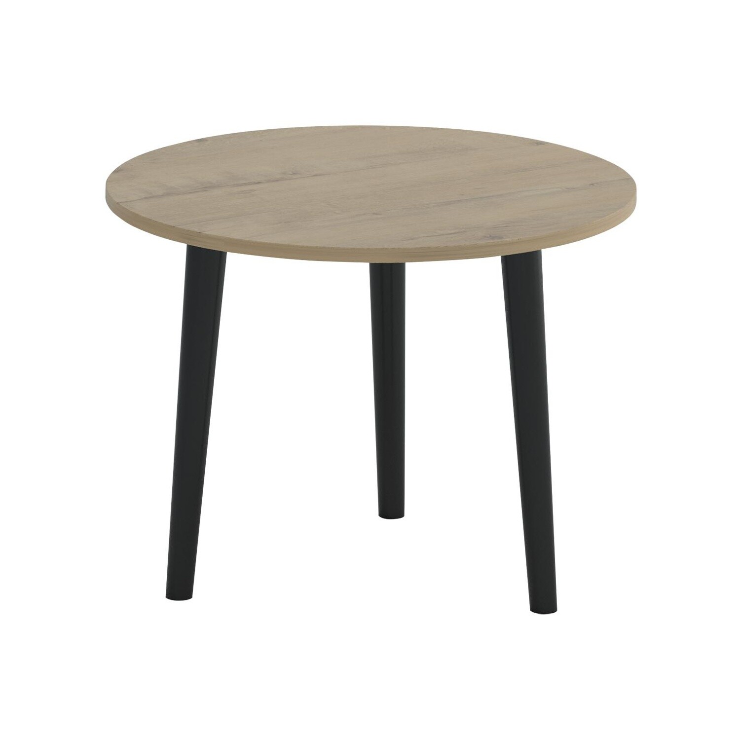Журнальный столик круглый с черными деревянным ножками 59 см бунратти Rond